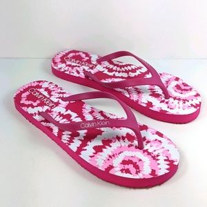 Calvin Klein flip flops Pink